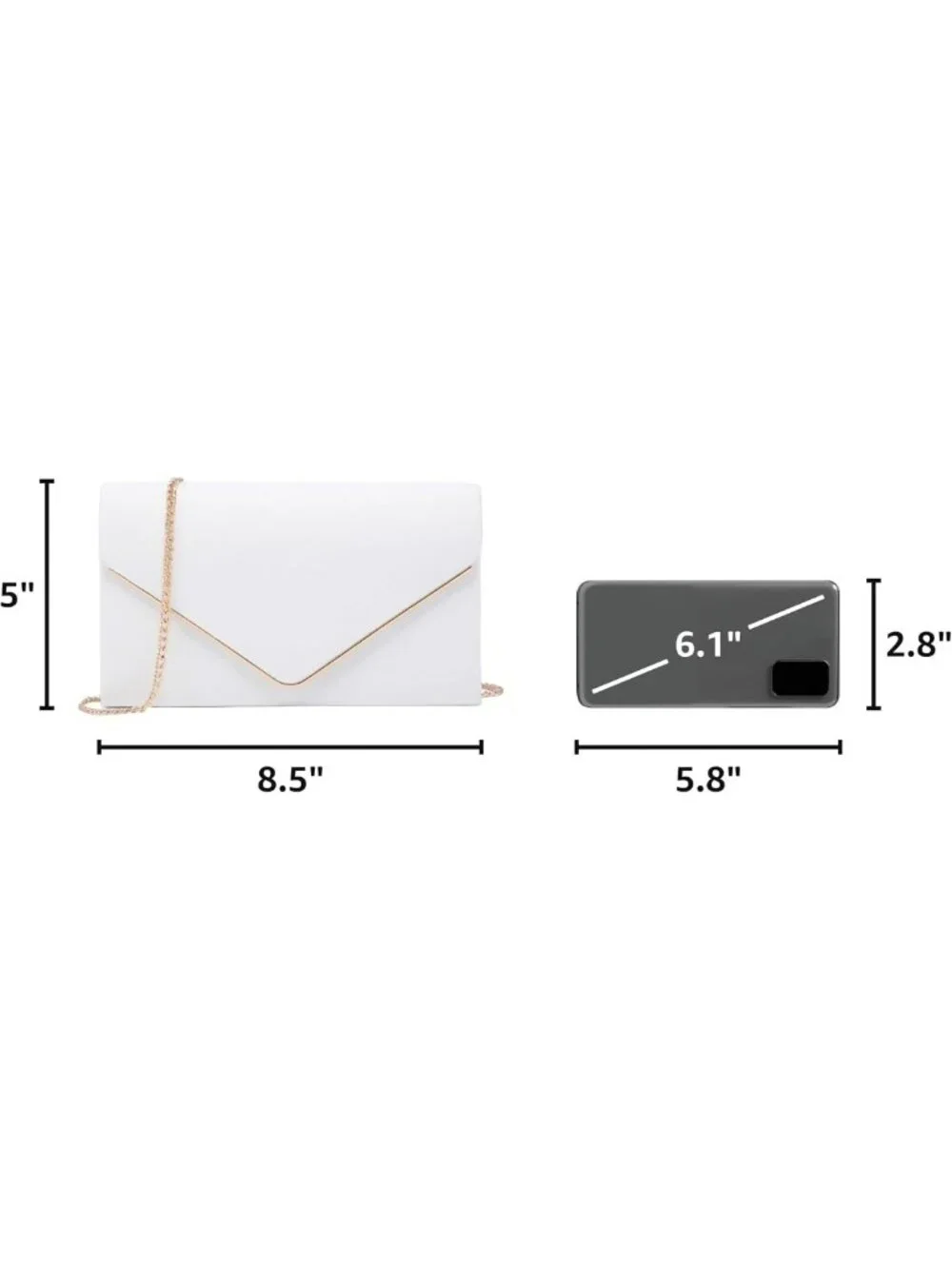 Chic Faux Suede Clutch Purse for Women - Elegant Evening Bag & Bridal Handbag